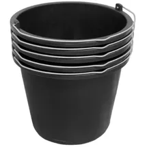 ViD Baueimer 5 Stück 5 l Ø24 x 19 cm