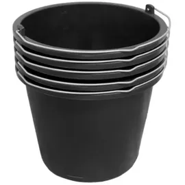 ViD Baueimer 5 Stück 5 l Ø24 x 19 cm
