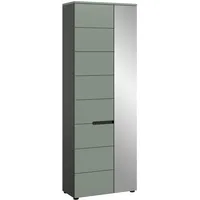 xonox home Canu Dielenschrank 65x190x37 cm grau grün