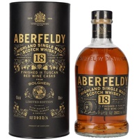 Aberfeldy 18 Years Old Tuscan Red Wine Cask Single Malt Scotch 43% vol 0,7 l Geschenkbox