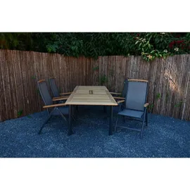 leslilivingb Monza Ausziehtisch 152-210 x 89 x 75,5 cm Anthrazit