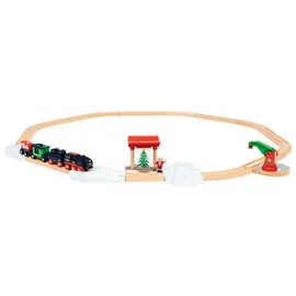 BRIO Batterie-Dampflok Weihnachts-Set (63601400)