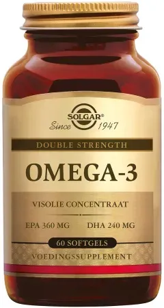 Solgar Double Strength Omega-3 Fischöl-Konzentrat 60 Weichkapseln