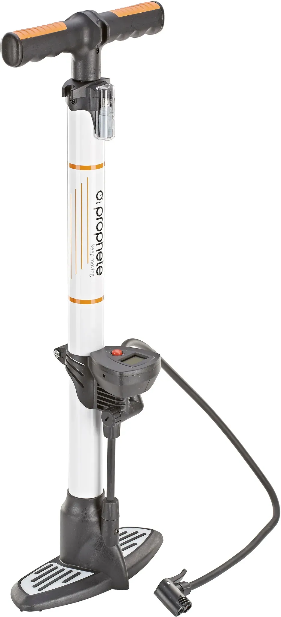 Fahrradpumpe PROPHETE, weiß, PumpenL:62cm, L:62cm