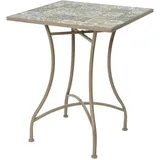 EDM Metall/Mosaik Tisch Farbe: braun 58x58x72cm Modell Bistro für den Außenbereich