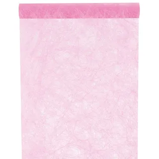 falksson Santex NEU Tischläufer Faseroptik rosa, 30cm x 5m