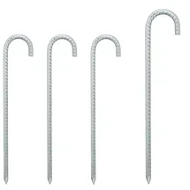 Relaxdays Bodenanker XL 38,5 cm x 7,5 cm x 1 cm 4 Stück