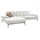 W.Schillig Ecksofa "run, Designsofa mit tollem Sitzkomfort, bequem, L-Form", weiß (weiß z73), B:279cm H:88cm T:178cm, Longlife Xtra-Leder Z73: Naturwalkleder der Luxusklasse aus den erlesensten Rohhäuten.
