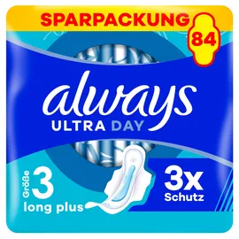 Always Ultra Damenbinden Long Plus mit Flügeln 84 Stück