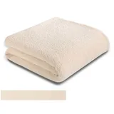 Biederlack Kuscheldecke Teddy 150 x 200 cm Polyester Beige Creme