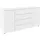 LeGer Home by Lena Gercke Schubladenkommode 160 x 81 x 42 cm Alpinweiß / Weiß Mattglas