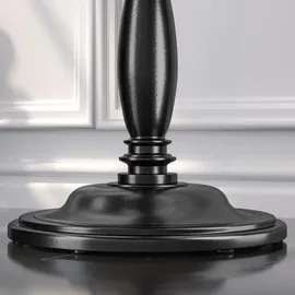 GGM Möbel BD | Bistro Tisch | Ø 70 x 75,5 cm | Rund | Schwarzer Rand | Light Wenge / Schwarz