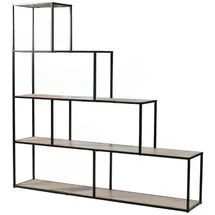 CaliCosy Bücherregal 30 x 11 x 157 cm Schwarz