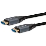 E & P Elektrik HDMI-Hybridkabel 25 m Orange