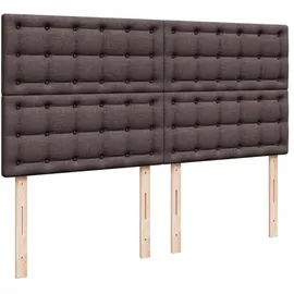 vidaXL Boxspringbett 180 x 200 cm Dunkelbraun