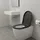 Relaxdays Toilettendeckel mit Absenkautomatik Anthrazit