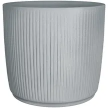Scheurich Linetto 47, Pflanzgefäß/Blumentopf/Pflanzkübel, rund, Farbe: Stony Grey, hergestellt mit recyceltem Kunststoff, 10 Jahre Garantie, für den Außenbereich