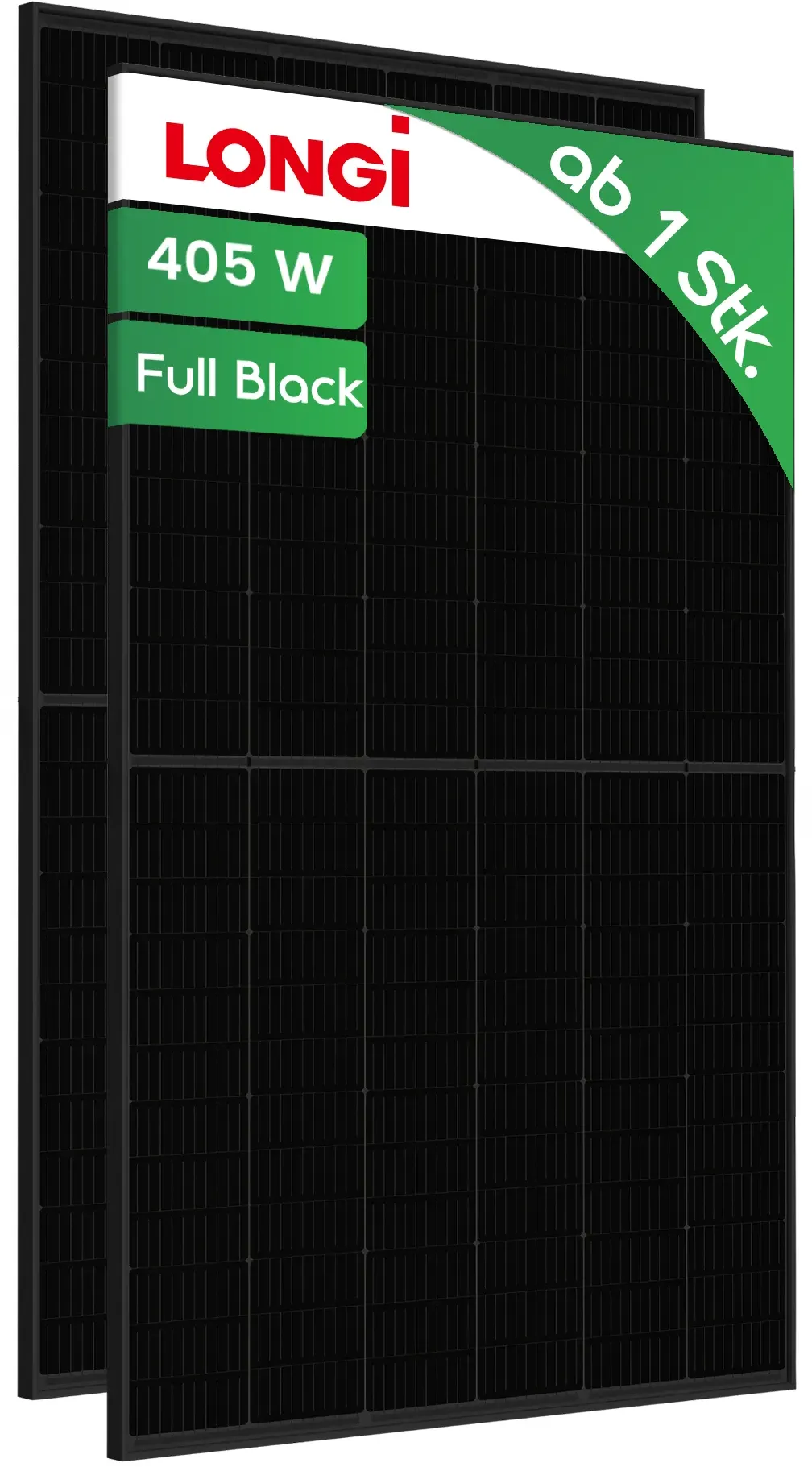 405W Longi Solar Full Black Monokristallin Solarmodul Full Black  - Preis inkl. MwSt. gem. § 12 Abs. 3 UStG