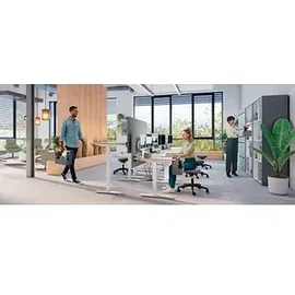 Leitz Schreibtisch 140x80cm Weiß