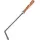 FireFix Stocheisen Kaminbesteck 0,45 m mit Holzgriff vernickelt