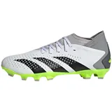 Adidas Predator Accuracy.3 Multi-Ground Boots Fußballschuhe, FTWR White/core Black/Lucid Lemon, 44 2/3