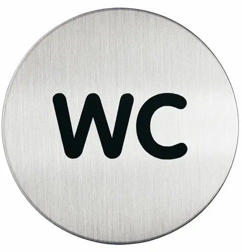 Preisvergleich Produktbild Durable Türschild 'WC' SECURIMED