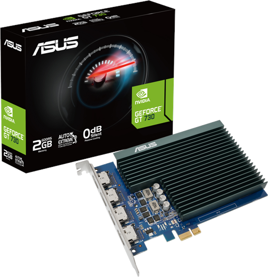 GeForce GT 730 Silent - 2GB GDDR5 RAM - Grafikkarte