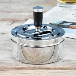 Drehaschenbecher Aschenbecher Ascher Windaschenbecher Drehascher verchromt