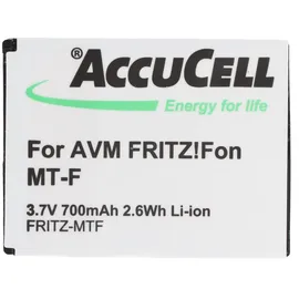 AccuCell Akku passend für schnurlos Telefon FritzFon MT-F Akku 312BAT006, 312BAT016
