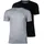 Emporio Armani Herren T-Shirt, Vorteilspack - Crew Neck, Rundhals, Baumwolle Schwarz/Grau M