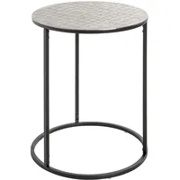 Haku-Möbel Haku Beistelltisch Gaya Aluminium Silber