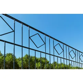 Home Deluxe Morata Raute Höhe: 120 cm / Länge: 20 m ohne Eckpfosten Gartenzaun Mattenzaun