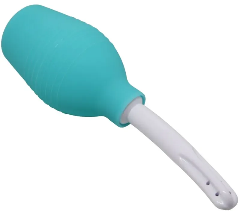 MR PLAY - ANAL-BIRNE-BLAUE GUMMI-DUSCHE