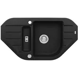 ALVEUS 1090940 - Spülbecken Niagara 90x50 cm Granit/schwarz - Schwarz