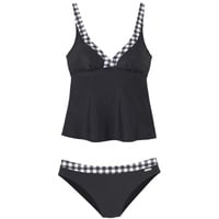 LASCANA Bügel-Tankini Damen schwarz-weiß Gr.46 Cup C