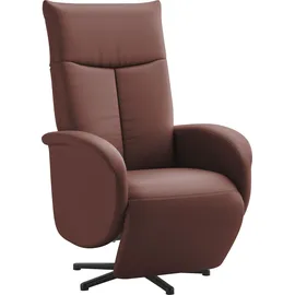 sit&more TV-Sessel Zora Kunstleder 75 x 112 x 82 cm rot mit Aufstehhilfe, 2 Motoren und Akku