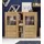 Home Affaire Highboard »Larona, zeitlose Hochkommode mit 2 Türen, Türkommode, Höhe 129,5 cm, Anrichte mit dekorative Rahmenoptik, Türen mit Glaseinsatz