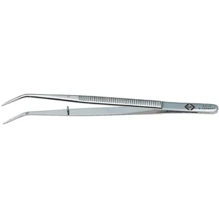 C.K Tools T2314 Präzisionspinzette Spitz gebogen fein 150 mm