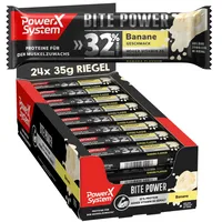 Protein Riegel Bite Power Eiweiß-Riegel 32% Protein 24x35g Banane Vitamin B6