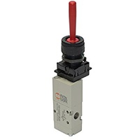 Riegler 3/2-Wegeventil, manuell, Handhebel, NC, monostabil, G 1/8