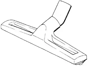 Bodendüse Nilco Hartbodendüse grau NW 32 mm, 29 cm breit, mit weichen Borsten