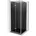 Lima klappbare Duschkabine 80 80 Graphit Chrom Duschwanne Flat Schwarz 856-080-080-01-40-4070