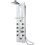 Tectake Duschpaneel aus Aluminium mit 10 Massagejets