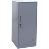 Mendler Schließfachschrank Stahl 90x38x45 cm grau