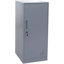 Mendler Schließfachschrank Stahl 90x38x45 cm grau