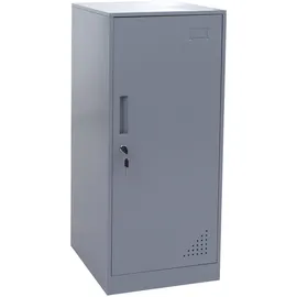 Mendler Schließfachschrank Stahl 90x38x45 cm grau