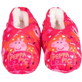 UNITED LABELS Peppa Wutz Ballerinas für Mädchen ABS Winter Hausschuhe gefüttert Kinder Slipper Pantoffeln Pink 27/30 - Rosa - 27-30