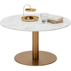 Couchtisch Bursa Weiß/Goldfarben