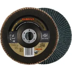 RHODIUS TOPline LSZ F Fächerschleifscheibe 150 x 22,23 mm K40
