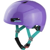 Alpina Hackney Fahrradhelm Mit Nachrüstbarem LED Für Kinder, purple gloss,